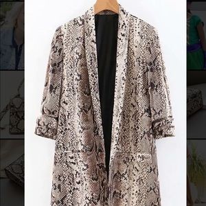 Snakeskin blazer